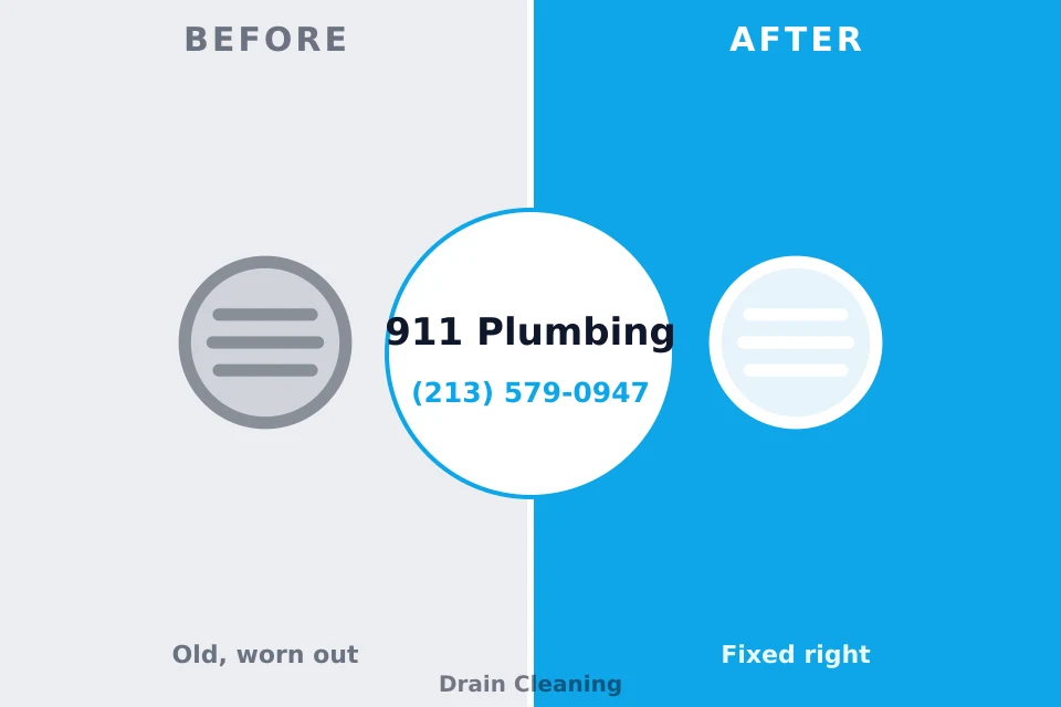 Before and after: plumbing company Ewa Villages, HI